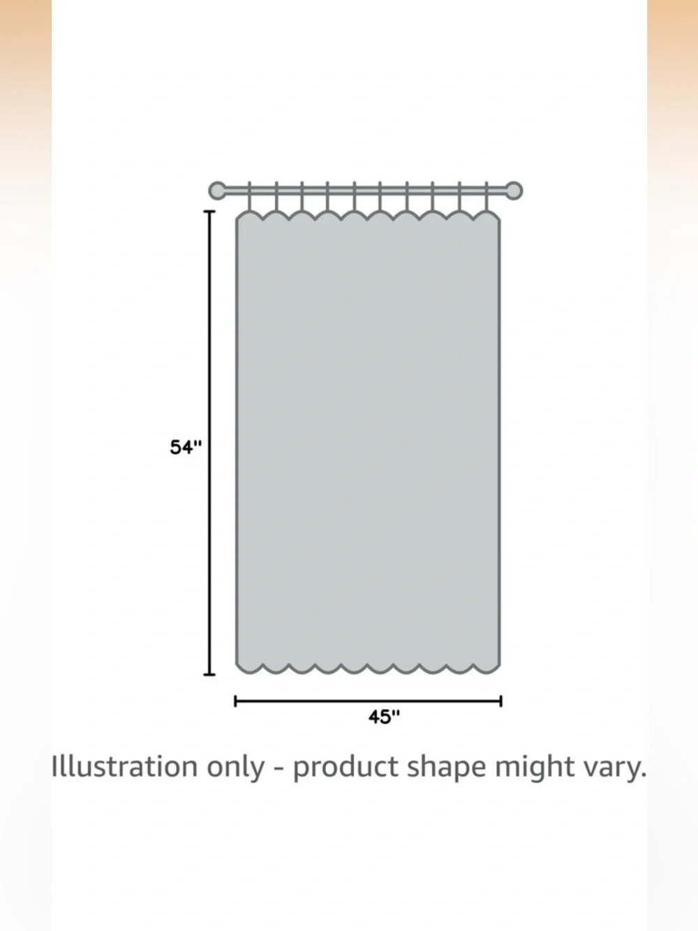 Gray Sheer Curtains (Pack of 2)